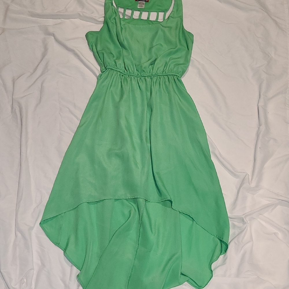 Trixxi Mint Green High-Low Dress